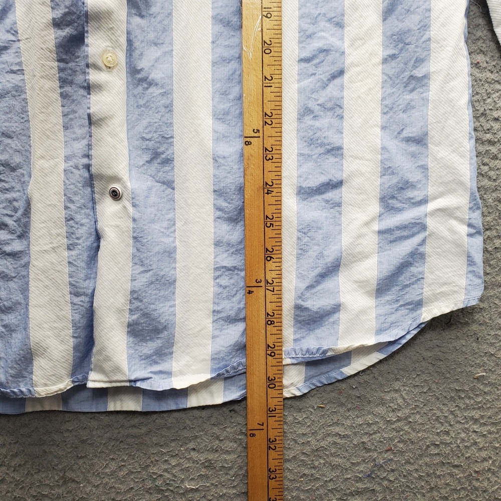 Robert Graham Dress Shirt Mens XL Multi Striped Barrel Cuff Collared Button Up - Picture 3 of 8